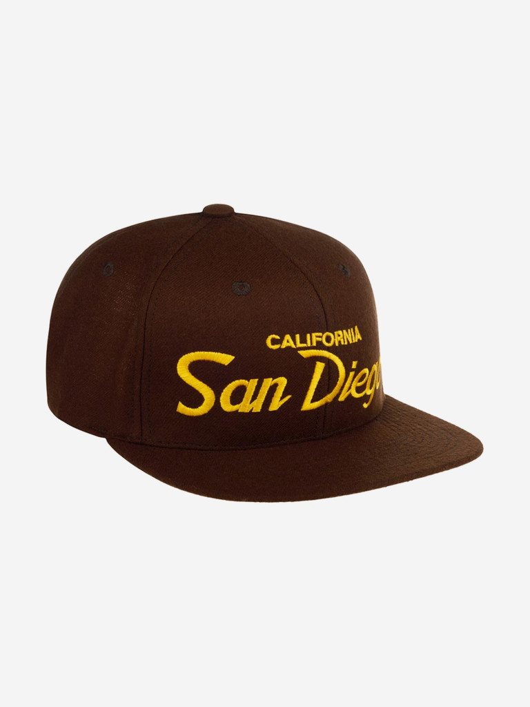 Бейсболка с прямым козырьком HOOD 100-MWL001-CA070-ST San Diego (коричневый)