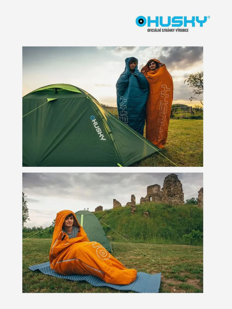 Спальный мешок HUSKY MINI 0°С 210х85, правый, оранжевый