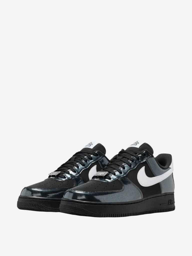 Кроссовки Nike Air Force 1 Synthetic Leather Breathable Cushioning Skateboard Shoes Unisex Black White