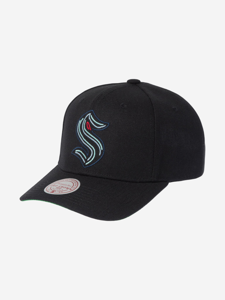 Бейсболка MITCHELL NESS HP9572-SKRBLCK Seattle Kraken NHL