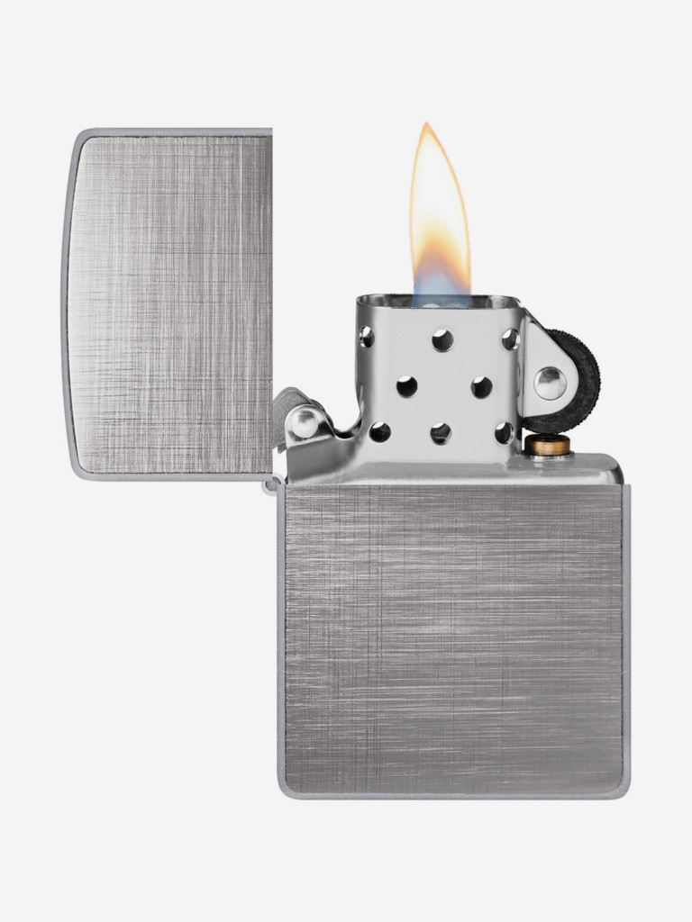 Зажигалка Zippo 28181 Classic Brushed Chrome, серебристая матовая