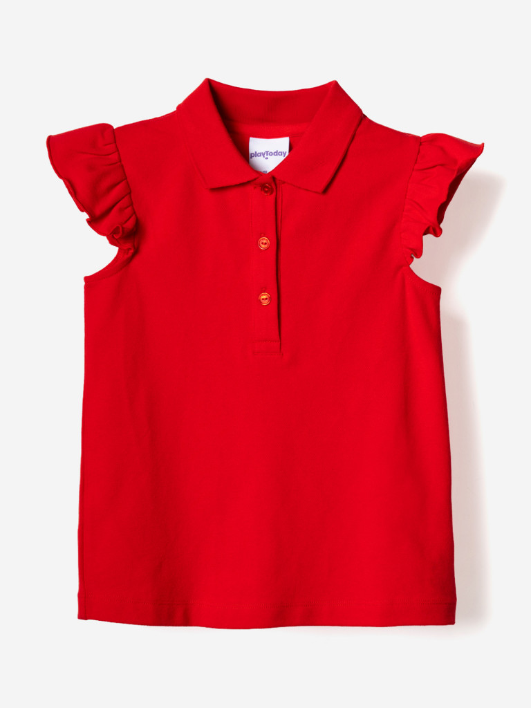 Футболка-поло для девочки PlayToday