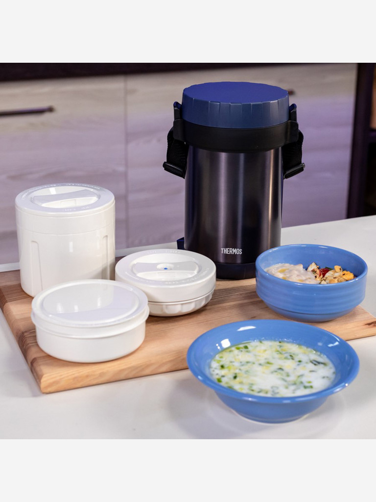 Термос для еды с тремя контейнерами 2 л THERMOS JBG-2000