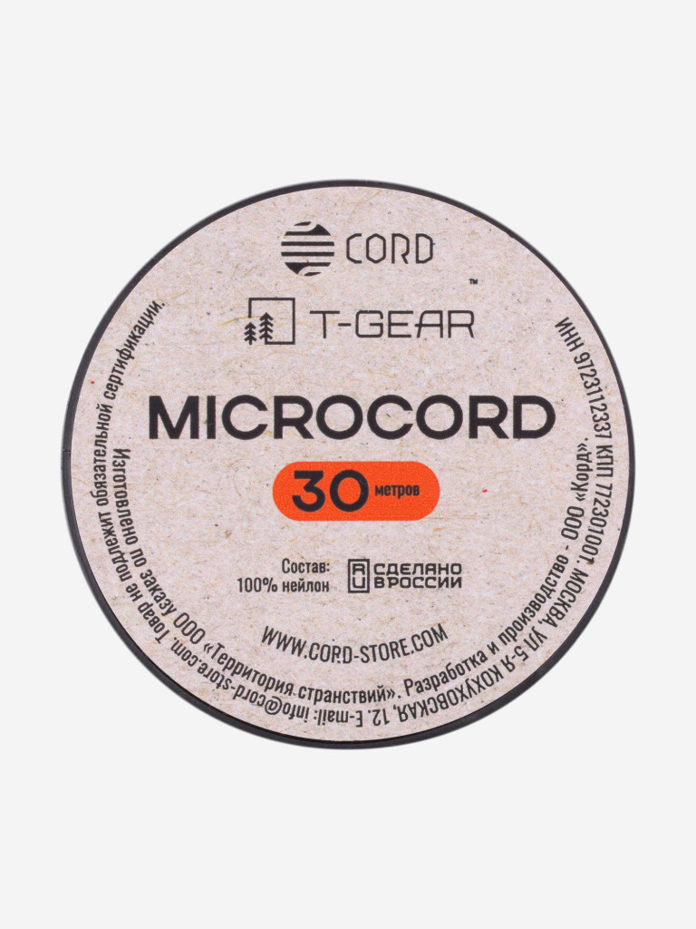 Микрокорд T-Gear x CORD nylon катушка 30м (Motley X)