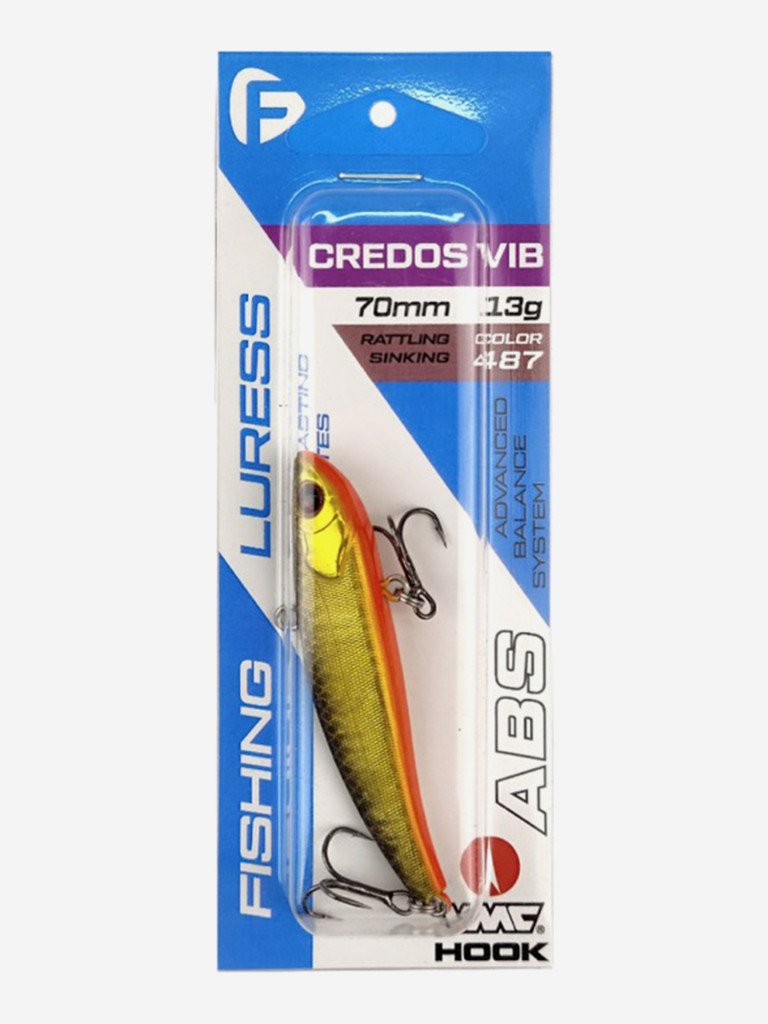 Воблер F-FISHING Credos Vib 70S 70мм 13г 487 Тонущий