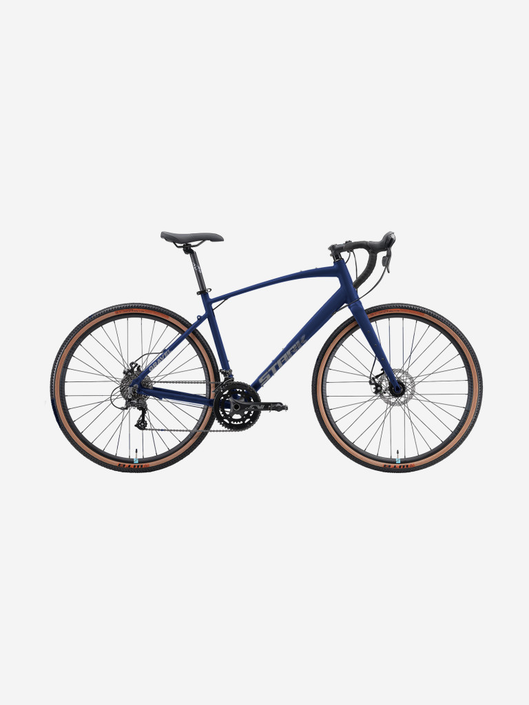 Велосипед Stark'25 Gravel 700.3 D грозовой матовый/сине-серый M/L 58