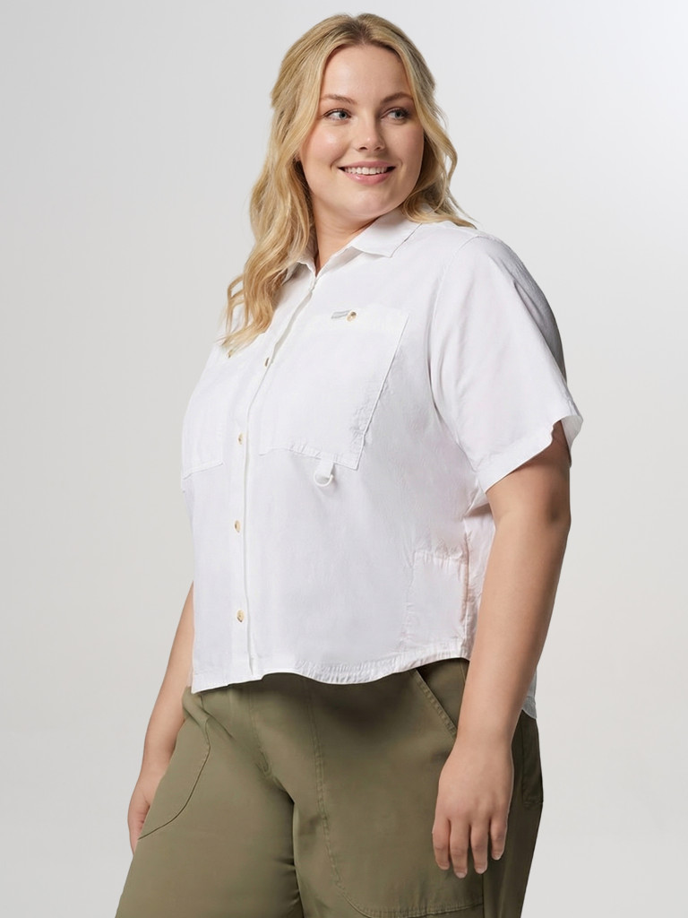 Рубашка с коротким рукавом женская Columbia Brea Falls Woven SS, Plus Size