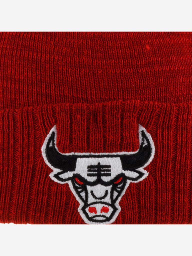 Шапка с отворотом MITCHELL NESS KTCFMM19260-CBURED1 Chicago Bulls NBA (красный)