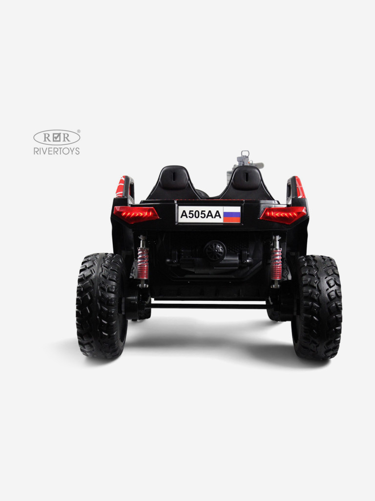 Детский электромобиль RIVERTOYS A505AA-LUX красный спайдер