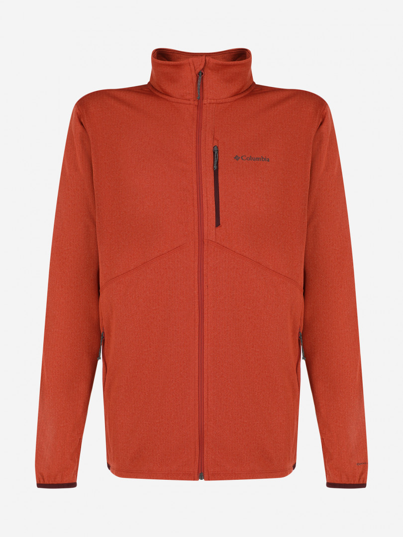 фото Джемпер флисовый мужской columbia park view fleece full zip, красный