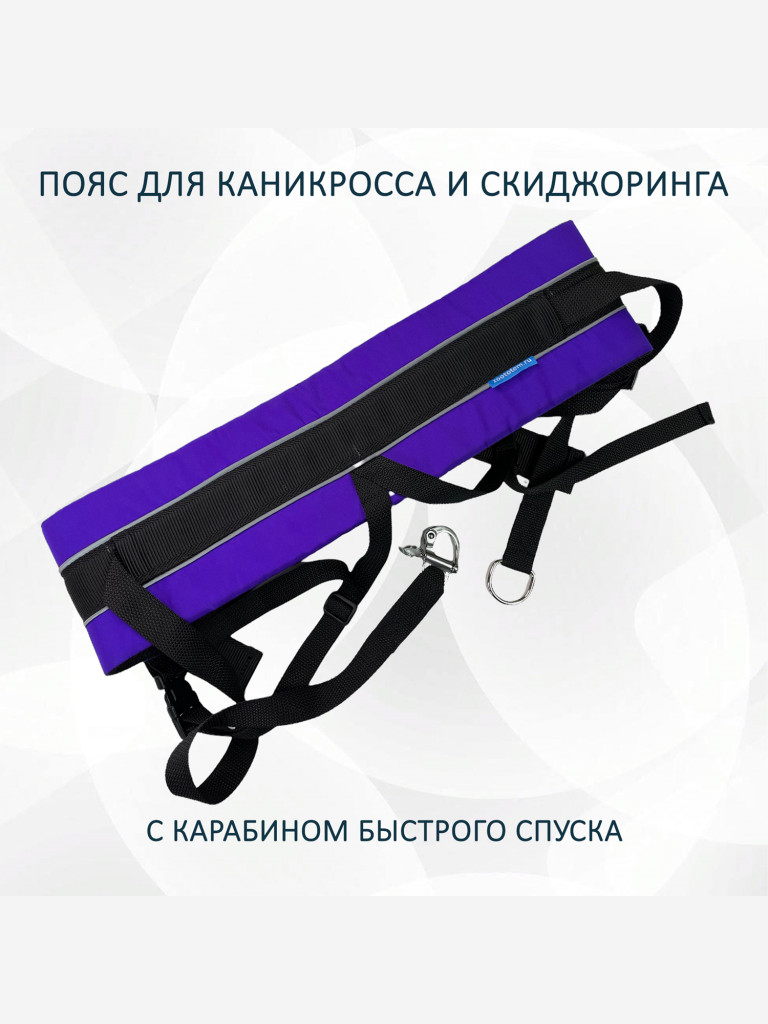 Пояс totemica "Фиолет" для каникросса (бег с собакой) и скиджоринга (езда на лыжах за собакой)