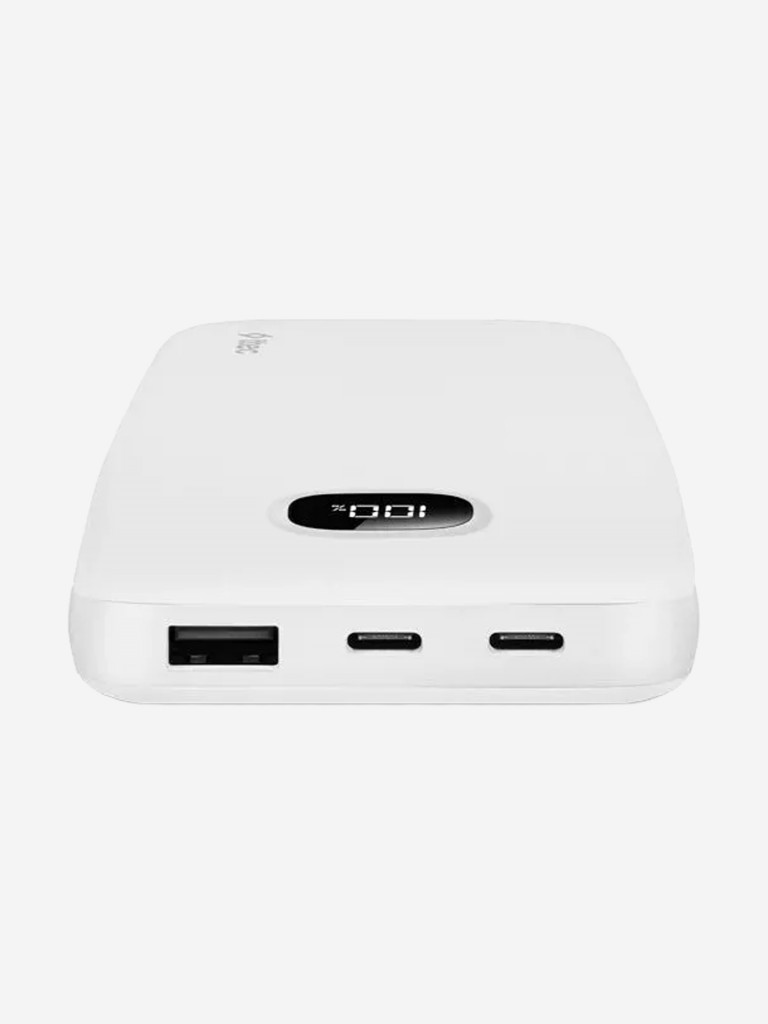 Внешний аккумулятор TTEC ChargeUp Pro LCD 10.000mAh PD 20W Powerbank. Цвет: белый