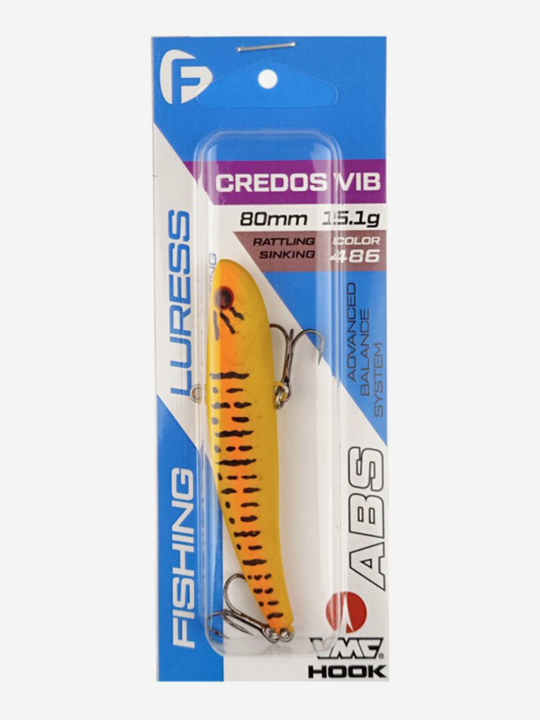Воблер F-FISHING Credos Vib 80S 80мм 15.1г 486 Тонущий