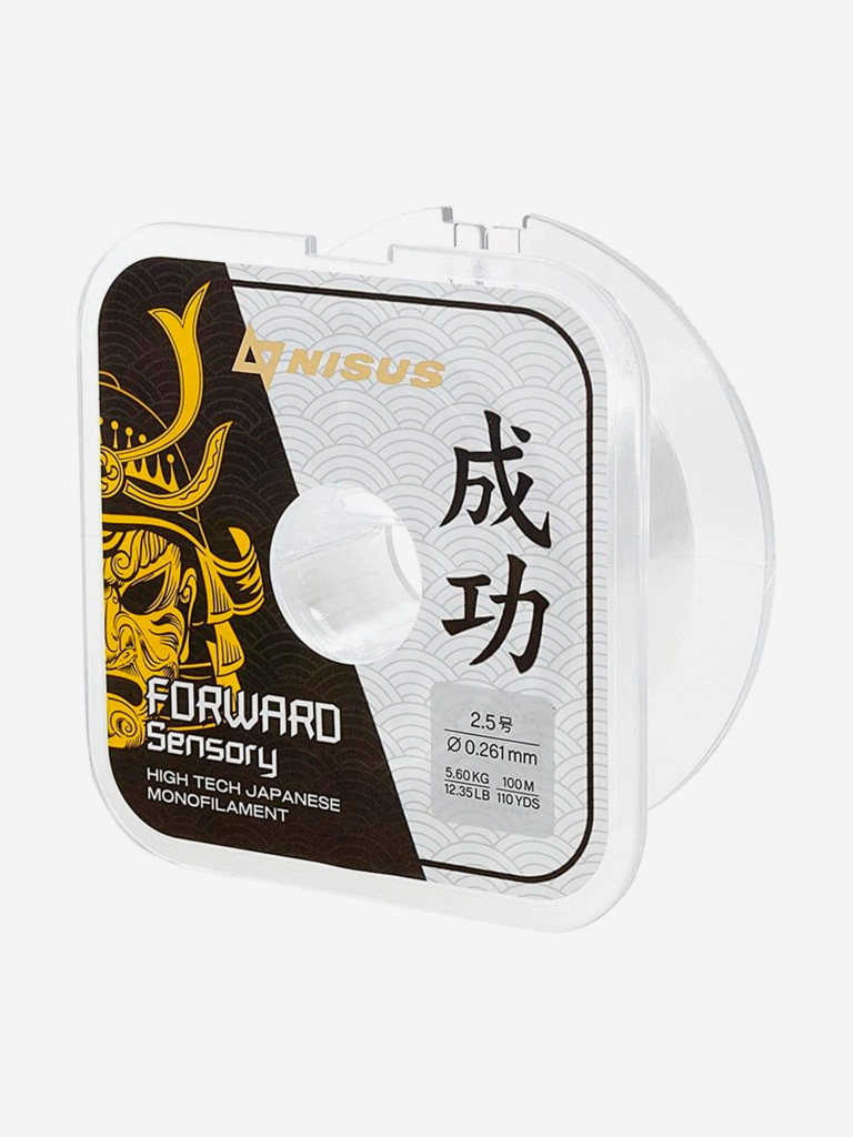 Леска для рыбалки Nisus FORWARD Sensory Nylon 0,261мм, 100м, 5,6кг, прозрачный