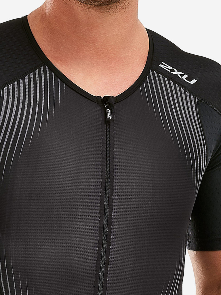 Мужской Компрессионный Костюм 2XU Perform Full Zip Sleeved Trisuit