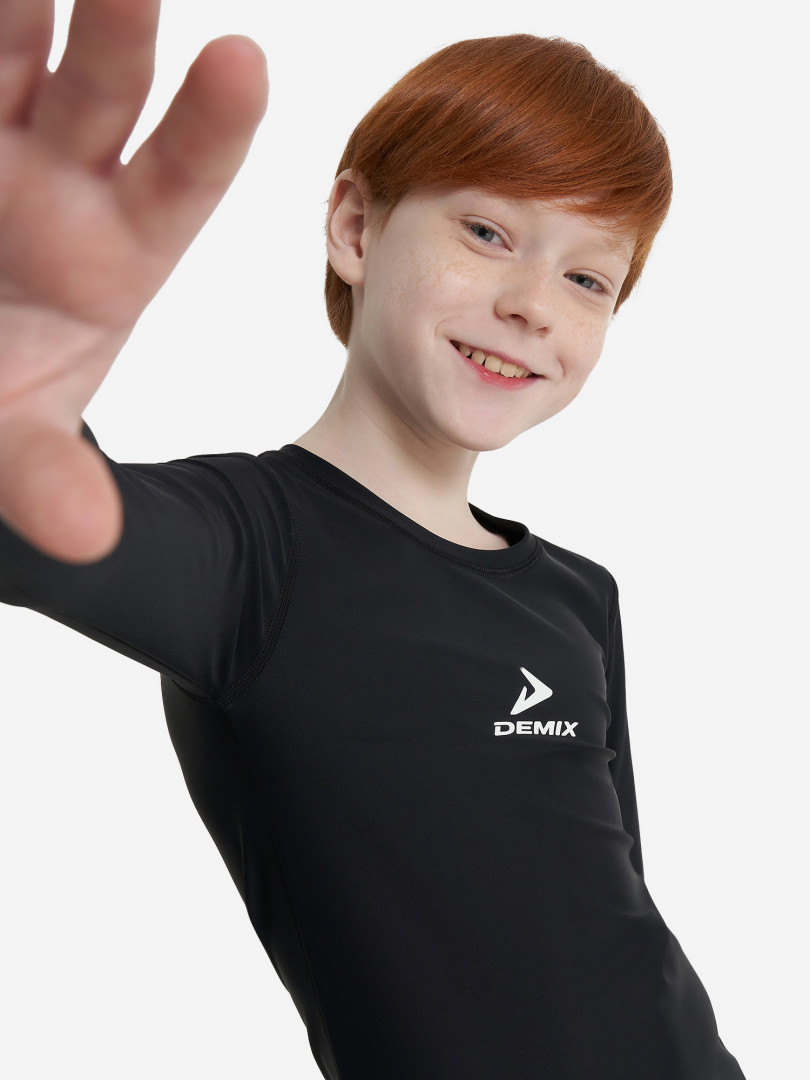 Лонгслив компрессионный для мальчиков Demix Черный 449₽