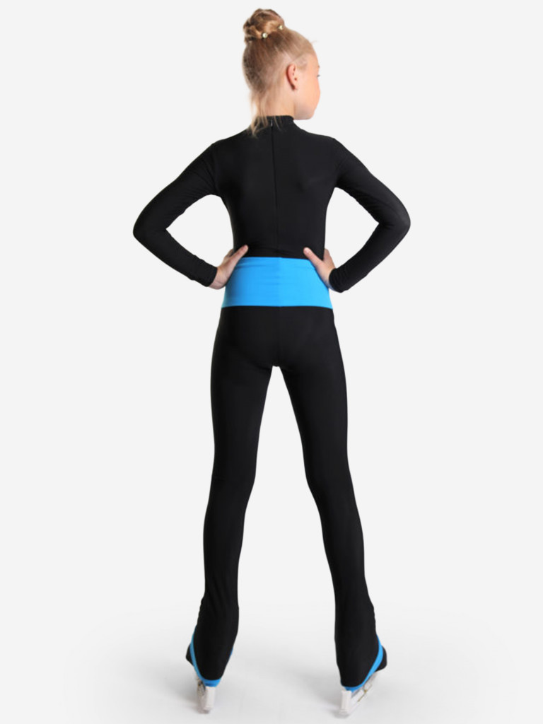 Термобрюки с широким поясом на завышенной талии для фигурного катания IceDress