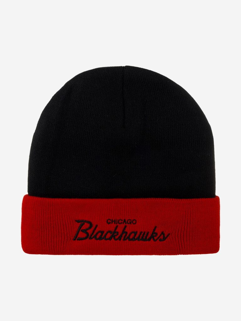 Шапка с отворотом MITCHELL NESS MN-NHL-EU174-CHIBLA-BLK Chicago Blackhawks NHL