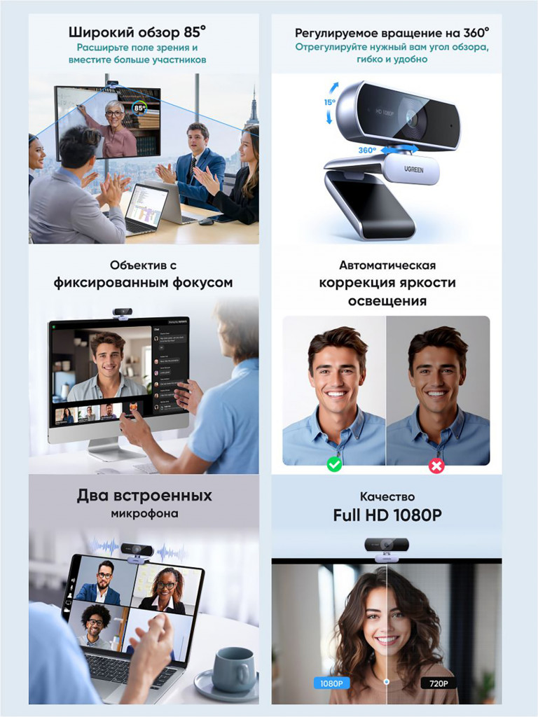 Веб-камера UGREEN CM678