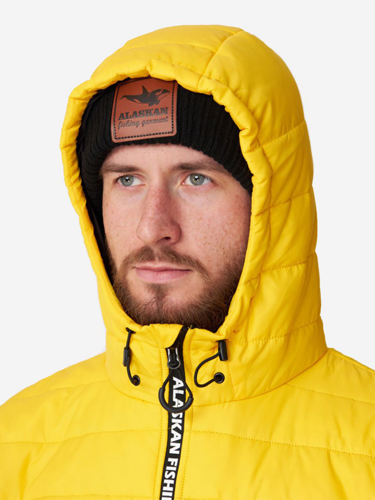 Куртка мужская Alaskan Juneau Yellow утепленная стеганая для рыбалки и охоты