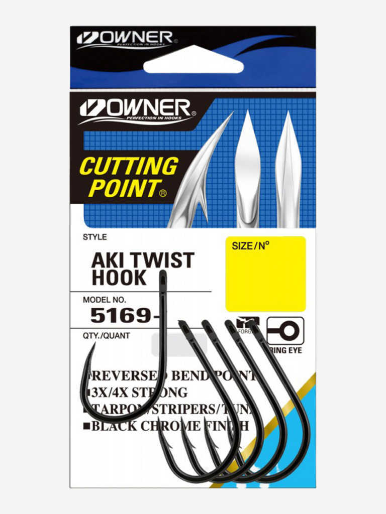 Крючок OWNER Aki Twist BC №6/0 5шт