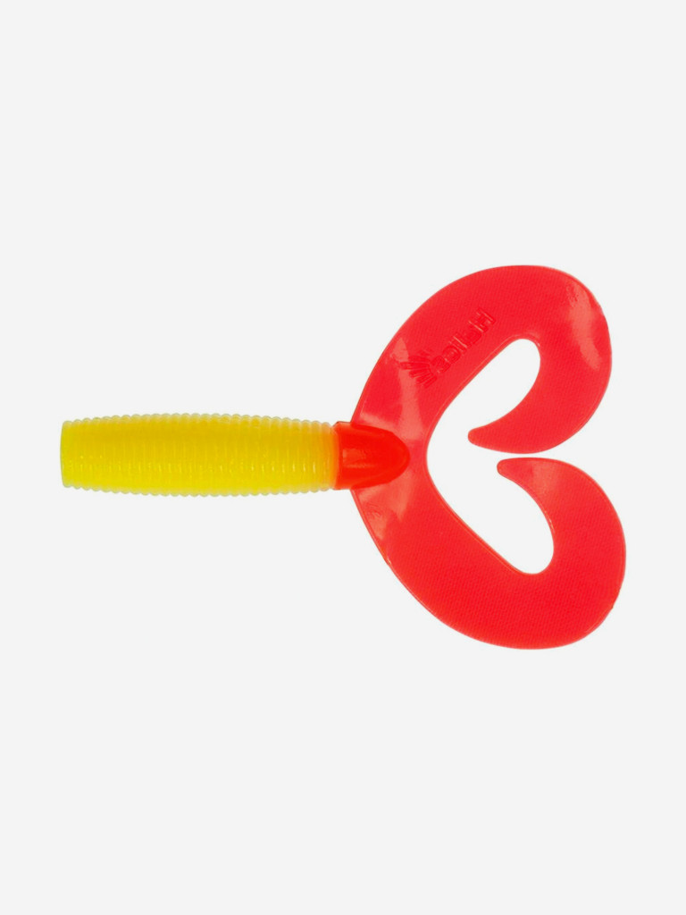 Мягкая приманка Helios Credo Double Tail, 2,95" / 7,5 см, Yellow RT, 20 штук (HS-12-038-N-20)