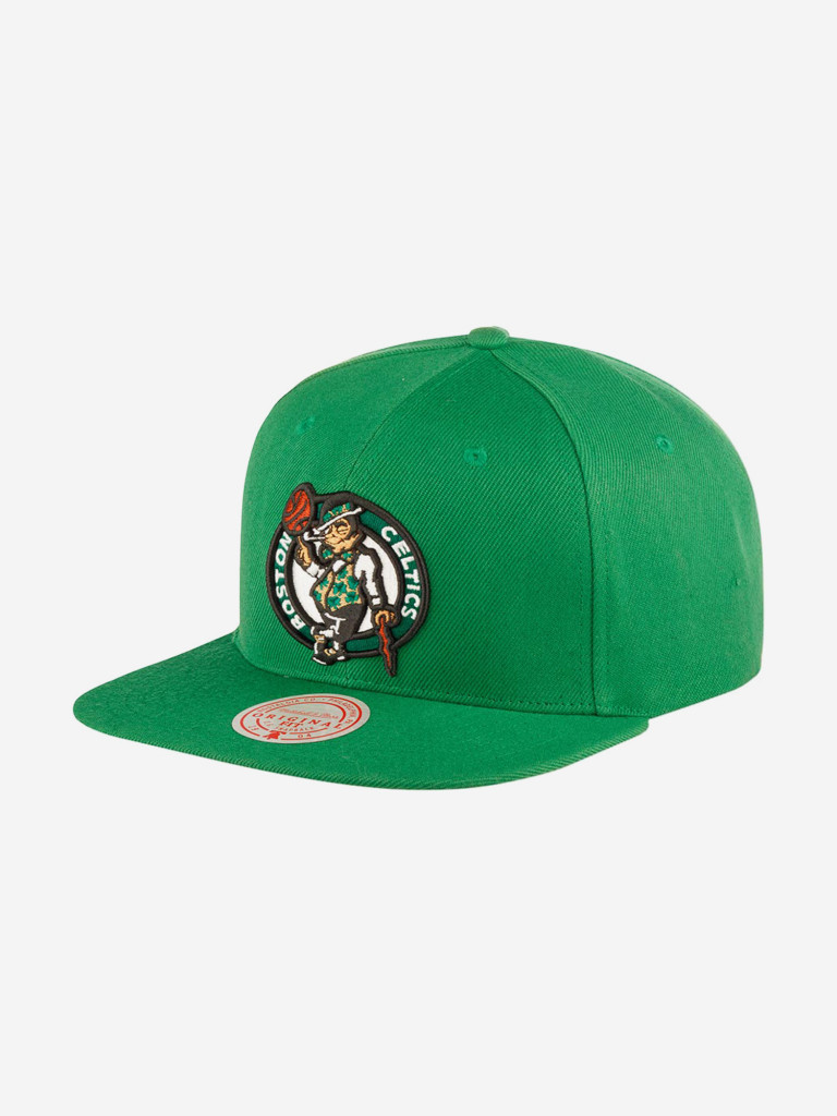 Бейсболка с прямым козырьком MITCHELL NESS 6HSSJS19078-BCEKYGN Boston Celtics NBA (зеленый)