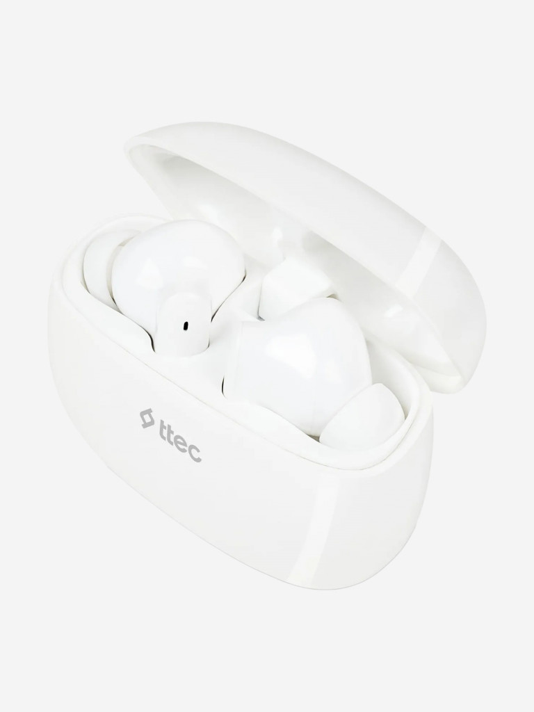 Беспроводная Bluetooth-гарнитура TTEC AirBeat Snap TWS Headset. Цвет: белый