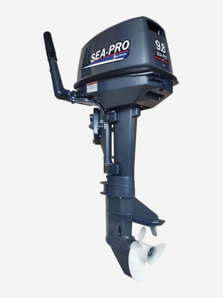 Двухтактный лодочный мотор SEA-PRO T 9.8S New + бак 12л.
