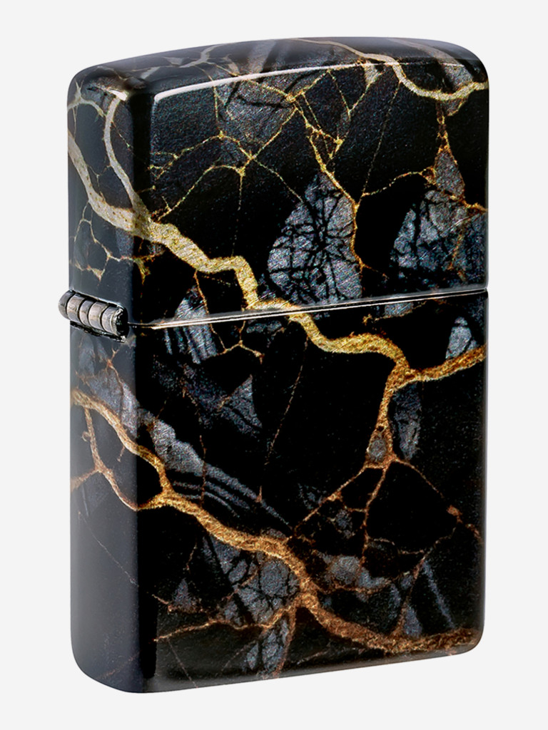Зажигалка бензиновая ветроустойчивая Zippo Fusion Marble Design 540 Tumbled Chrome