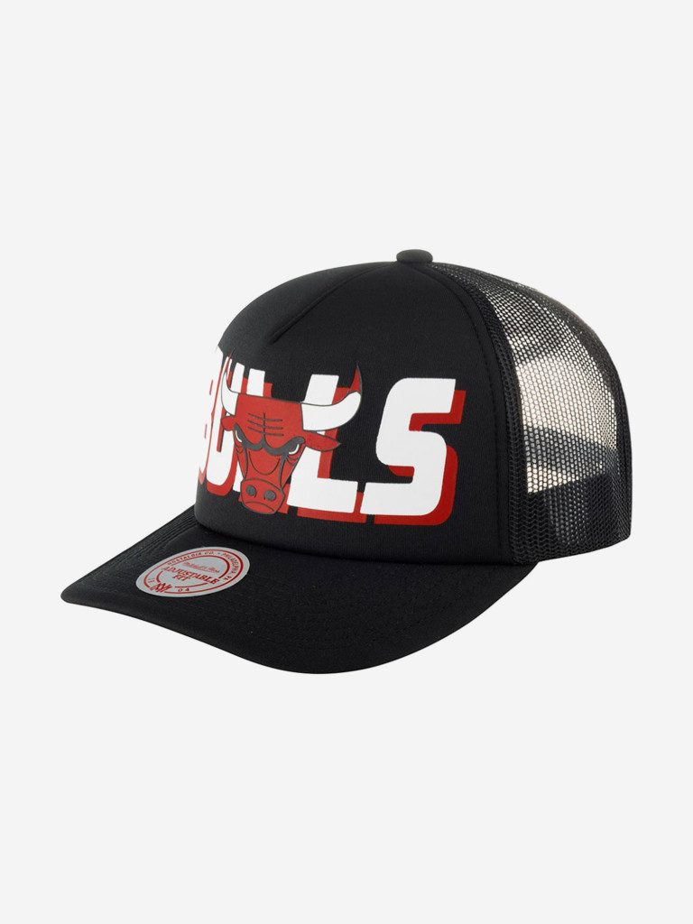 Бейсболка с сеточкой MITCHELL NESS HHSS5345-CBUYYPPPBLCK Chicago Bulls NBA (черный)
