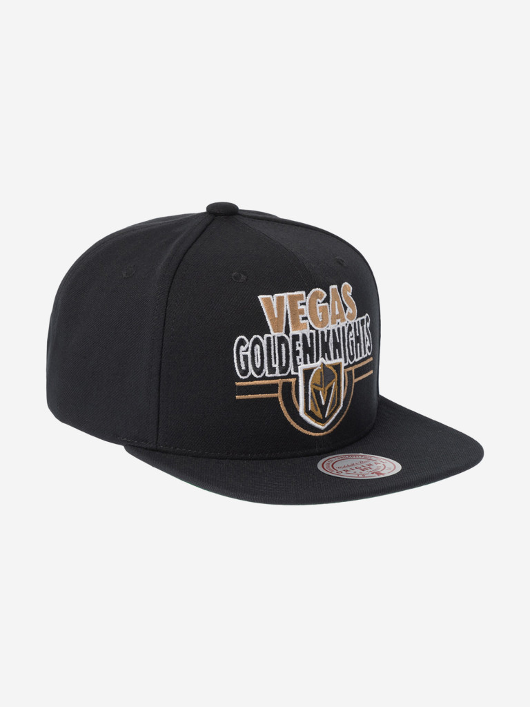 Бейсболка с прямым козырьком MITCHELL NESS HS9731-VGKBLCK Vegas Golden Knights NHL