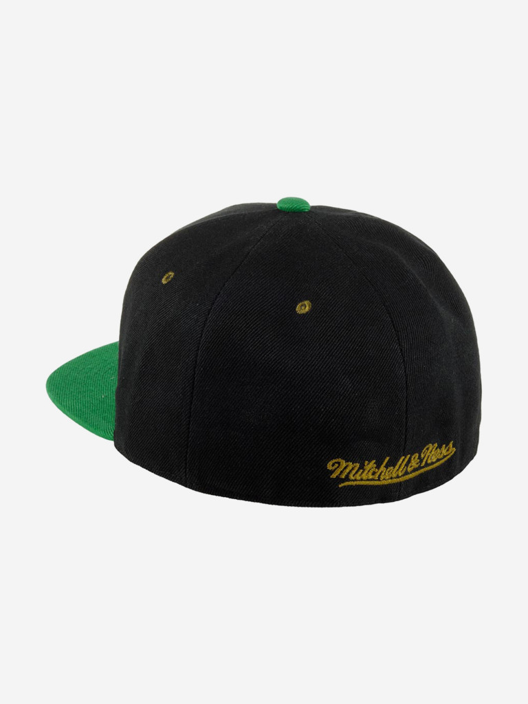 Бейсболка с прямым козырьком MITCHELL NESS 6HSFRI20095-BCEBKGN Boston Celtics NBA