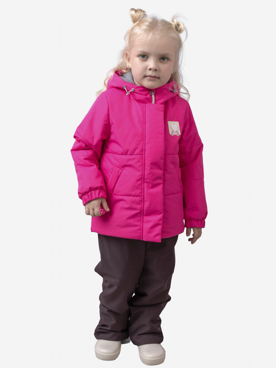 Костюм утепленный для девочки batik Кара неоновый розовый