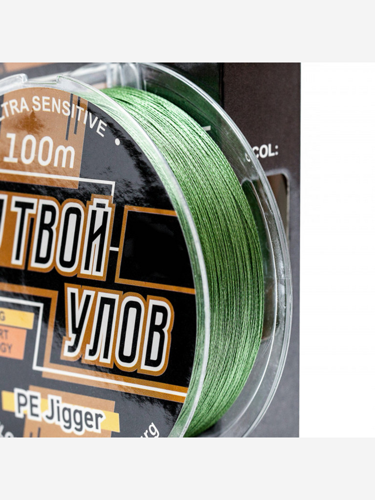 Шнур плетеный Твой Улов PE Jigger X4, 100 м, 0,37 мм, 1 шт.