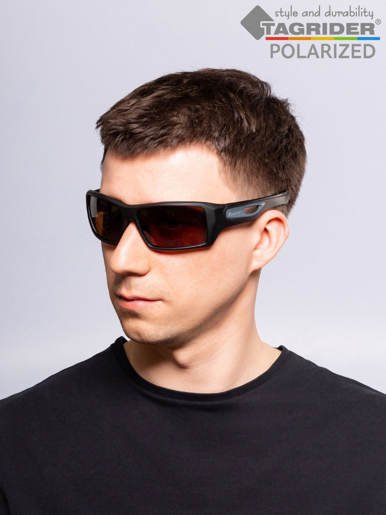 Очки поляризационные, солнцезащитные, антибликовые Tagrider в чехле IMN-001-1 Brown