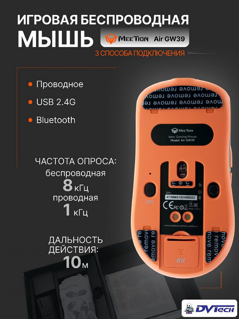 Игровая мышь MEETION GW39