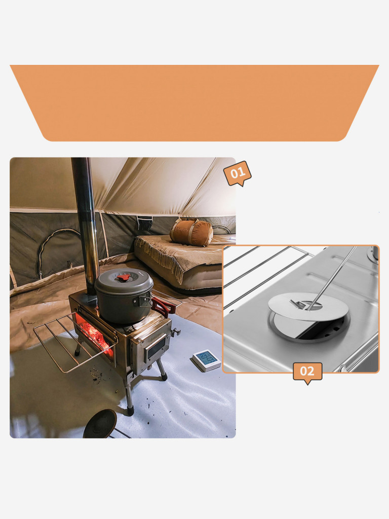 Печка KingCamp 2319 Hot Tent Stove