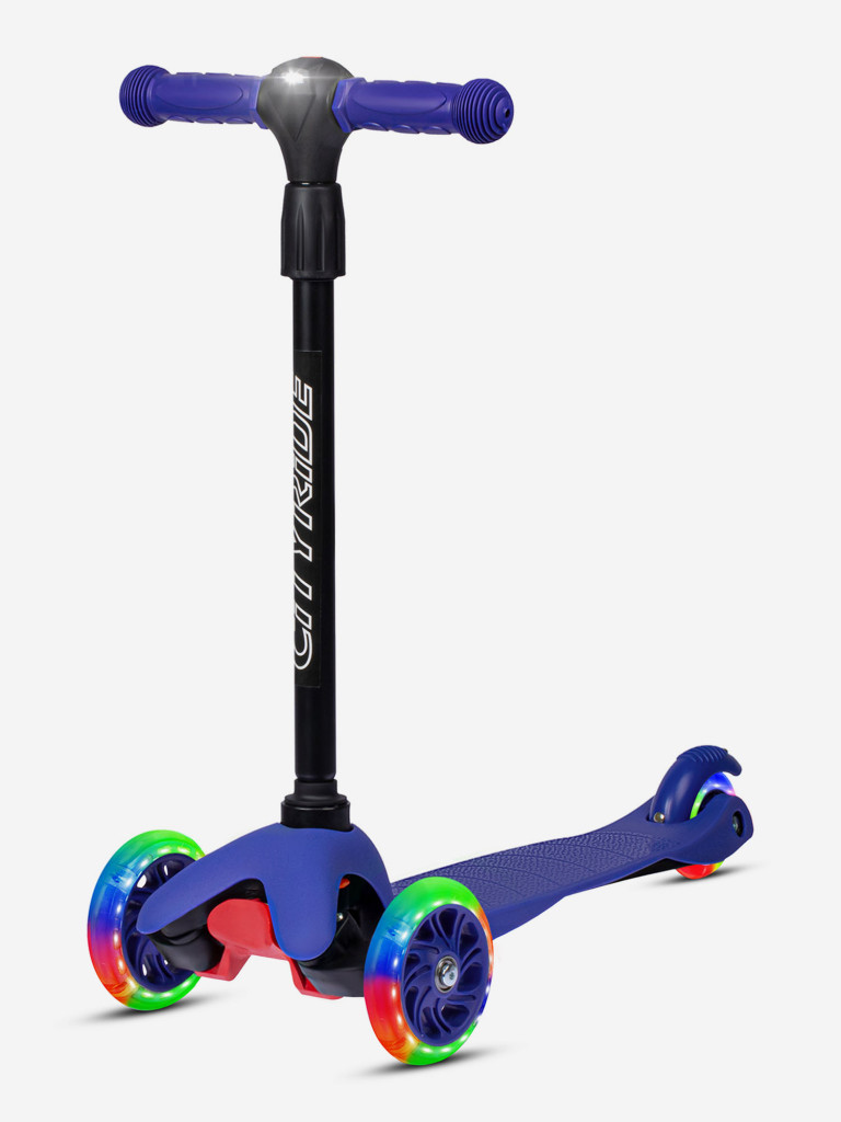 Самокат трехколесный CITYRIDE, PVC 110/76, CR-S4-00DBL