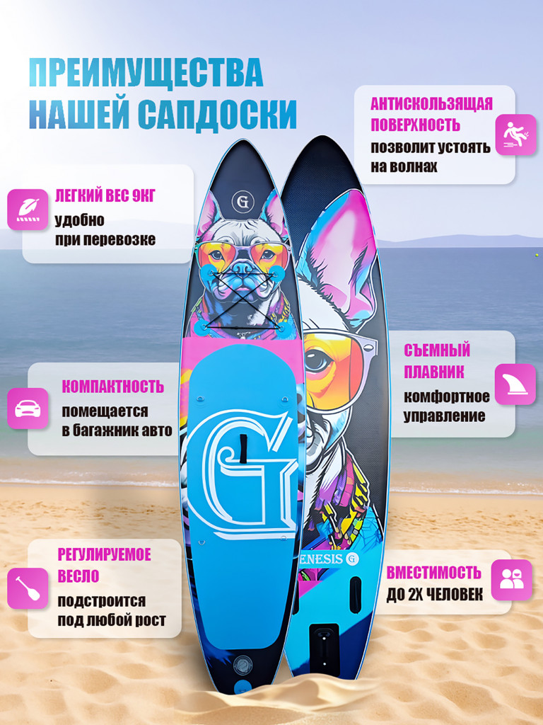 Надувная SUP-доска GENESIS 11 Bulldog
