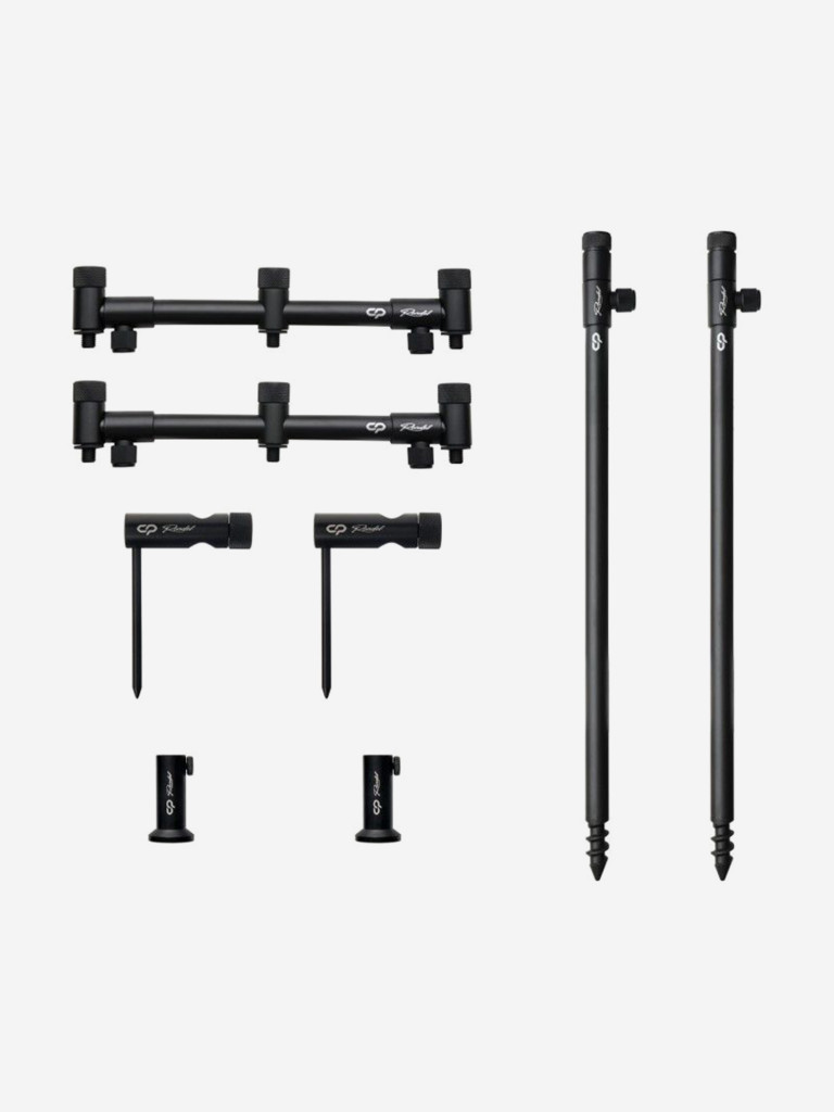 CARP PRO Набор стоек с буз-барами Rondel для 3-х удилищ алюминий black в сумке