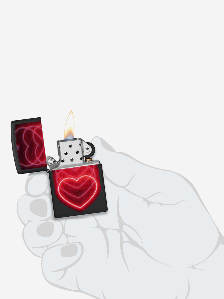 Зажигалка бензиновая ZIPPO 48593 Hearts
