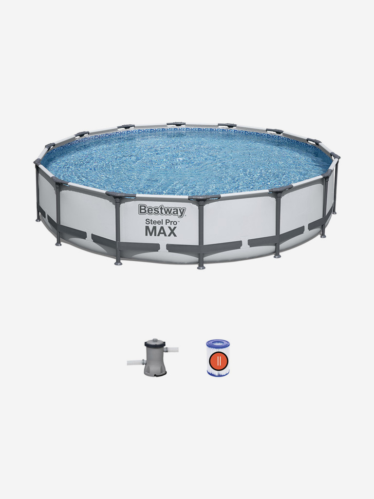 Бассейн Bestway 427х84см 56595 Steel Pro Max с фильтр-насосом каркасный, 10220 л