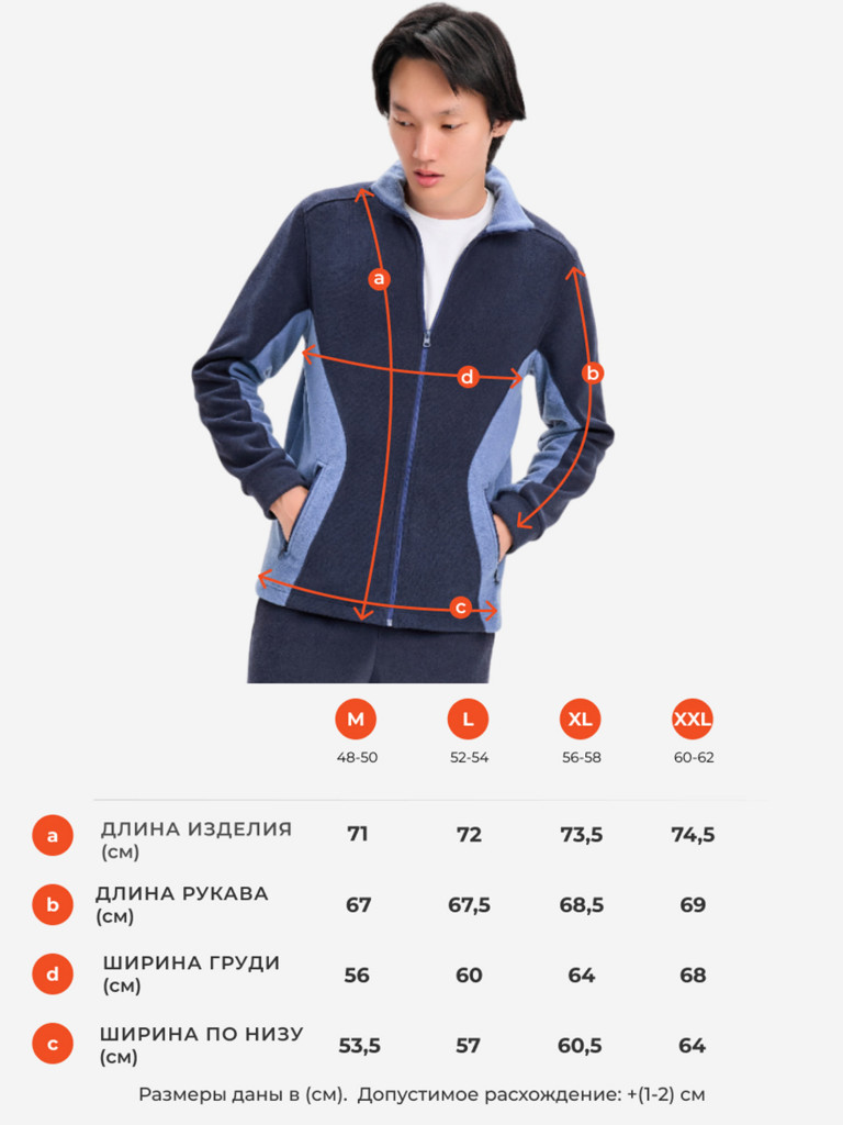 Толстовка мужская на молнии PointHit