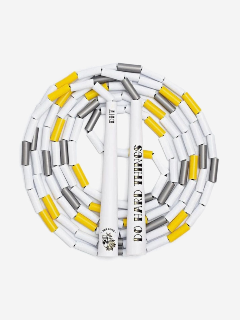 Elite Jumps cкакалка бисерная для трюков Do Hard Things - Edge 1" Beaded Jump Rope Canary