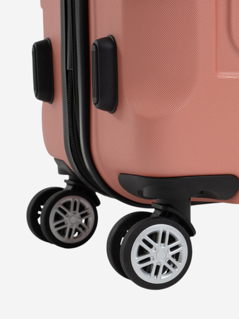 Чемодан на колесах M розовый Feelway
