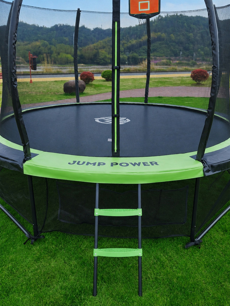 Каркасный батут Jump Power 8 ft Pro Inside Basket Green