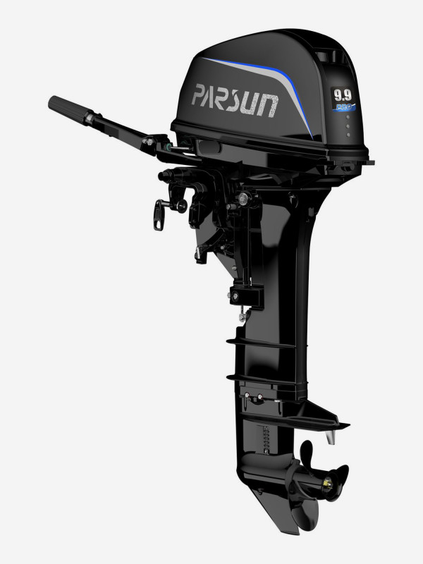 Двухтактный Подвесной лодочный мотор Parsun T9.9BMS PRO Черный цвет — купить за 133900 руб. со скидкой 4 %, отзывы в интернет-магазине Спортмастер