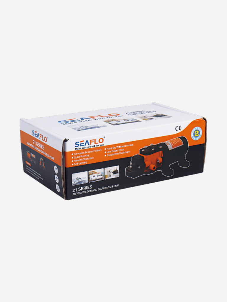 Помпа водоподающая SeaFlo мембранная, 12V, 4 л/мин, 4.8 BAR, 70 PSI