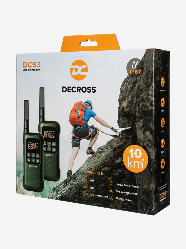 Комплект из двух радиостанций Decross DC93 Dark Green Twin EU с ЗУ